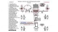 Mazda 6 2006, 2007, 2008, With Navigation System, Full Interior Kit, 63 Pcs.