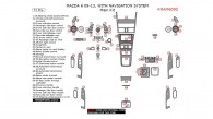 Mazda 6 2009, 2010, 2011, 2012, 2013, With Navigation System, Main Interior Kit, 71 Pcs.