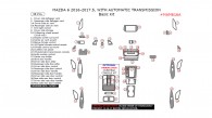 Mazda 6 2016, 2017, With Automatic Transmission, Basic Interior Kit, 38 Pcs.