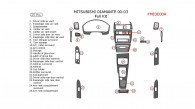 Mitsubishi Diamante 2000, 2001, 2002, 2003, Full Interior Kit, 25 Pcs.