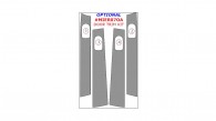 Mitsubishi Endeavor 2007, 2008, 2009, 2010, 2011, Optional Door Interior Trim Kit, 4 Pcs.