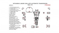 Mitsubishi Lancer 2006, Basic Interior Kit, With Automatic Transmission, 28 Pcs.