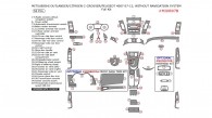 Citroen C-Crosser / Mitsubishi Outlander / Peugeot 4007 2007, 2008, 2009, 2010, 2011, 2012, 2013, W/o Navigation System, Full Interior Kit, 54 Pcs.