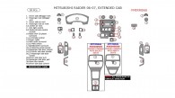 Mitsubishi Raider 2006-2007, Interior Dash Kit, Extended Cab, 30 Pcs.