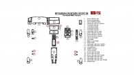 Mitsubishi Montero Sport 1999, Interior Dash Kit, Overhead With Sunroof, 28 Pcs.