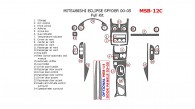 Mitsubishi Eclipse Spyder 2000, 2001, 2002, 2003, 2004, 2005, Full Interior Kit, 24 Pcs.