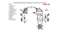 Mitsubishi Eclipse 1995, 1996, 1997, 1998, 1999 / Talon 1995, 1996, 1997, 1998, Interior Dash Kit, Hard Top, 21 Pcs.
