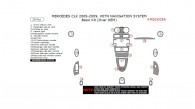 Mercedes CLK 2005, 2006, 2007, 2008, 2009, With Navigation System, Basic Interior Kit (Over OEM), 20 Pcs.