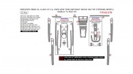 Mercedes GL Class 2007, 2008, 2009, 2010, 2011, 2012, Addition To Main Interior Kit, Over OEM Trim (Without Wood On Steering Wheel), 15 Pcs.