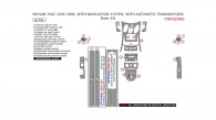 Nissan 350Z 2006, 2007, 2008, 2009, With Navigation System, With Automatic Transmission, Basic Interior Kit, 24 Pcs.