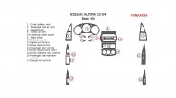 Nissan Altima 2003-2004, Sedan, Basic Interior Kit, 17 Pcs.