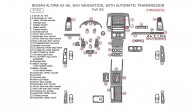 Nissan Altima 2005-2006, Sedan, Regular, Without Navigation, Automatic, Full Interior Kit, 57 Pcs.