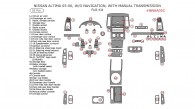 Nissan Altima 2005-2006, Sedan, Regular, Without Navigation, Manual, Full Interior Kit, 55 Pcs.