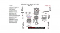 Nissan Altima 2013, 2014, 2015, Sedan, Basic Interior Kit, 33 Pcs.