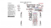 Nissan Cube 2009, 2010, 2011, 2012, 2013, 2014, Basic Interior Kit, 29 Pcs.