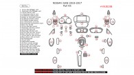 Nissan Juke 2015, 2016, 2017, Full Interior Kit, 48 Pcs.