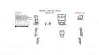 Nissan Leaf 2011-2012, Basic Interior Kit, 15 Pcs.