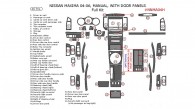 Nissan Maxima 2004, 2005, 2006, Manual, Full Interior Kit, With Door Panels, 46 Pcs.