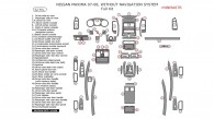 Nissan Maxima 2007-2008, W/o Navigation System, Full Interior Kit, 62 Pcs.