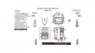 Nissan Maxima 2016, 2017, Basic Interior Kit, 29 Pcs.