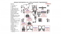 Nissan Pathfinder 2001-2002, With Automatic Transmission, Basic Interior Kit, 37 Pcs.