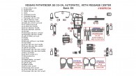 Nissan Pathfinder 2003-2004, SE, Automatic, with Message Center, Basic Interior Kit, 42 Pcs.