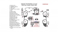 Nissan Pathfinder 2003-2004, Interior Dash Kit, LE, With Door Panels, 30 Pcs., OEM Match.