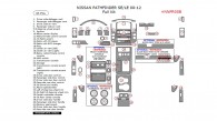 Nissan Pathfinder 2008, 2009, 2010, 2011, 2012, (SE/LE) Full Interior Kit, 43 Pcs.