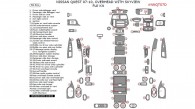 Nissan Quest 2007, 2008, 2009, 2010, Overhead With Skyview, Full Interior Kit, 78 Pcs.