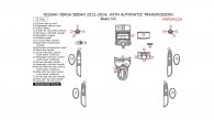 Nissan Versa 2012, 2013, 2014, With Automatic Transmission, Basic Interior Kit, 32 Pcs.