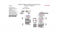 Nissan Xterra 2009, 2010, 2011, 2012, S/OFFROAD/SE, Addition To Main Interior Kit, 20 Pcs.