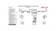 Nissan Pathfinder/Pick up 1987, 1988, 1989, 1990, 1991, 1992, 1993, Main Interior Kit, 19 Pcs.
