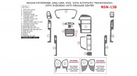 Nissan Pathfinder 1996, 1997, 1998, 1999, Interior Dash Kit, 4WD, With Automatic Transmission, With Overhead With Message Center, 16 Pcs.