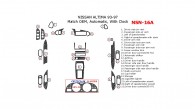 Nissan Altima 1993, 1994, 1995, 1996, 1997, Interior Dash Kit, Automatic, With Clock, 23 Pcs., Match OEM