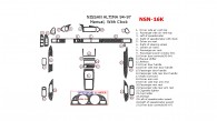 Nissan Altima 1994, 1995, 1996, 1997, Full Interior Kit, Manual, With Clock, 27 Pcs.