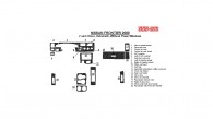 Nissan Frontier 1998, 1999, 2000, Interior Dash Kit, Automatic, 2 & 4 Door, Without Power Windows, 20Pcs.
