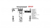 Nissan Frontier 1998, 1999, 2000, Interior Dash Kit, Manual, 2 Door, With Power Windows, 20 Pcs.