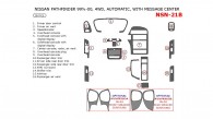 Nissan Pathfinder 1999.5-2000, Interior Dash Kit, Automatic, With Message Center, 4WD, 16 Pcs.