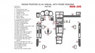 Nissan Frontier 2002, 2003, 2004, Manual, With Power Windows, Full Interior Kit, 28 Pcs.