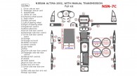 Nissan Altima 2002, Full Interior Kit, Manual, 33 Pcs.
