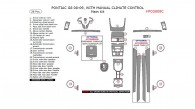 Pontiac G8 2008-2009, With Manual Climate Control, Main Interior Kit, 28 Pcs.