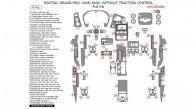 Pontiac Grand Prix 2006, 2007, 2008, Without Traction Control, Full Interior Kit, 76 Pcs.