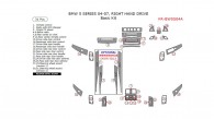 BMW 5 Series 2004, 2005, 2006, 2007, Right Hand Drive, Basic Interior Kit, 31 Pcs.