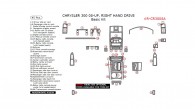 Chrysler 300 2008, 2009, 2010, Right Hand Drive, Basic Interior Kit, 45 Pcs.