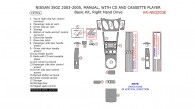 Nissan 350Z 2003, 2004, 2005 (Right Hand Drive), Basic Interior Kit, Manual, With CD and Cassette Player,19 Pcs.