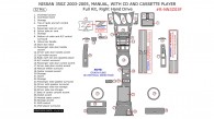 Nissan 350Z 2003, 2004, 2005 (Right Hand Drive), Full Interior Kit, Manual, With CD and Cassette Player, 32 Pcs.