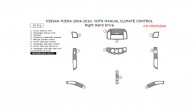 Nissan Micra 2004, 2005, 2006, 2007, 2008, 2009, 2010, Interior Dash Kit, Right Hand Drive, With Manual Climate Control, 10 Pcs.