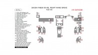Skoda Fabia 2000, 2001, 2002, 2003, 2004, 2005, 2006, Right Hand Drive, Full Interior Kit, 38 Pcs.