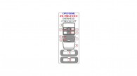 Volkswagen Golf 2004, 2005, 2006, 2007, 2008, Volkswagen Jetta 2006-up, Right Hand Drive, Optional Overhead Console Interior Kit, 10 Pcs.