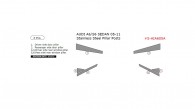 Audi A6/S6 2005, 2006, 2007, 2008, 2009, 2010, 2011, Stainless Steel Pillar Posts, 6 Pcs.